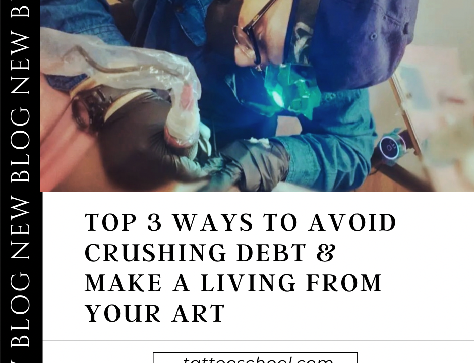 Top 3 Ways To Avoid Crushing Debt & Make A Living From Your Art