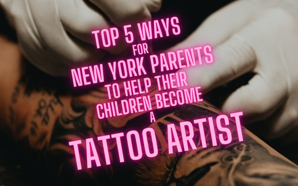 Padres de Nueva York ayudando a un niño a convertirse en tatuador