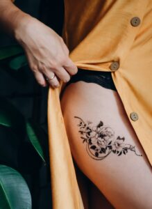 Tatuaje en la pierna de Los Ángeles