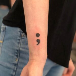 Semicolon Tattoo A Symbol Of A Mental Health